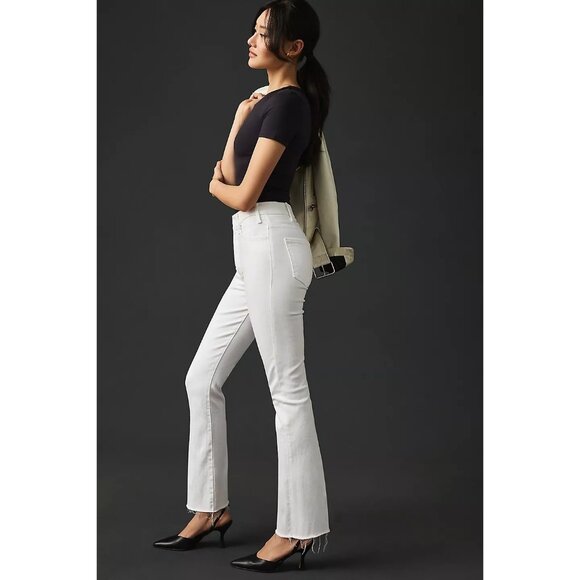 Mother Women's White Denim The Hustler Ankle Fray Jeans Size 24 2606 - Picture 14 of 16